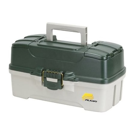 Pure Fishing 3Tray GRNWHT Tackle Box 620306